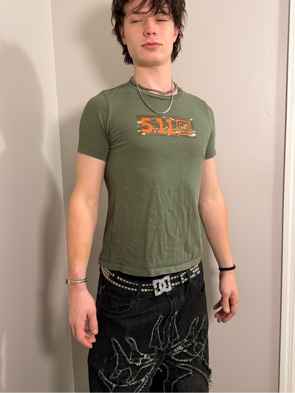 5.11 Tactical Olive Green Short Sleeve Logo Tee